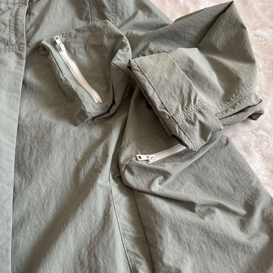 m-mefu センソユニコ　コート　ナイロン　ロング丈