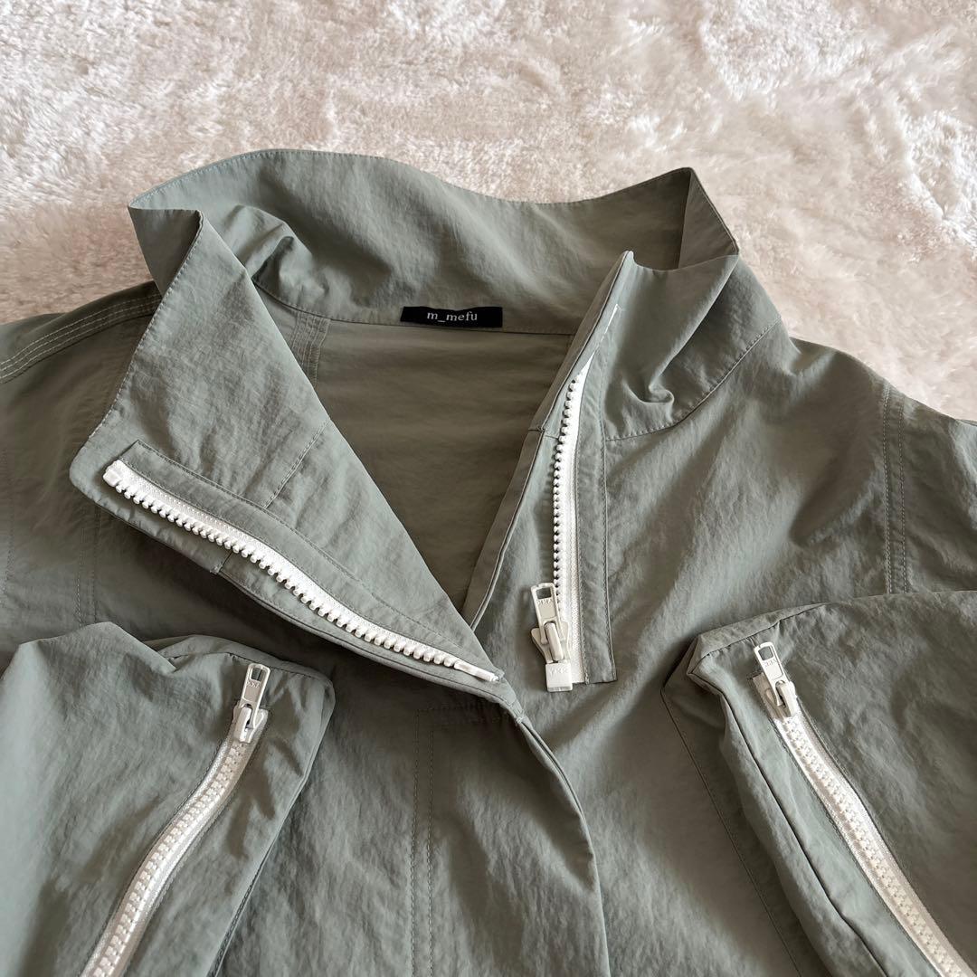 m-mefu センソユニコ　コート　ナイロン　ロング丈