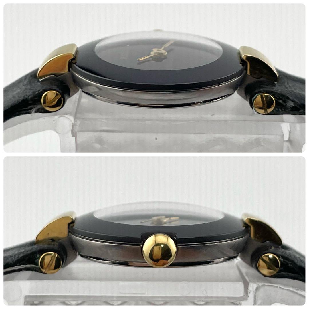 【稼働/新品電池】ラドー　クポール　腕時計　クォーツ　レディース　黒文字盤