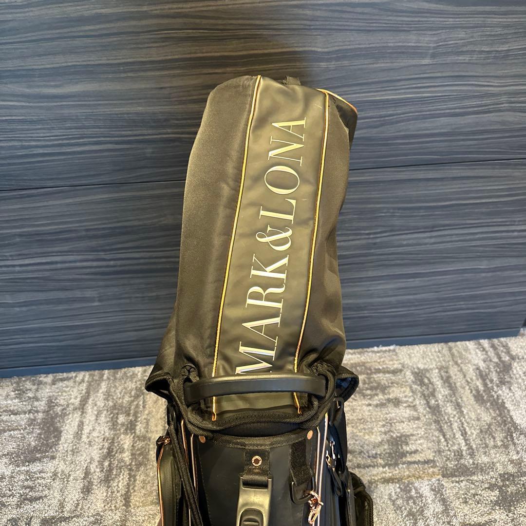 MARK&LONA スタンド式キャディバッグ ブラック