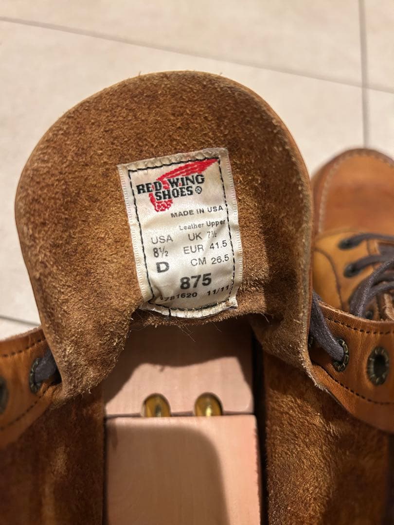 レッドウィング　875 アイリッシュセッター　ブーツ