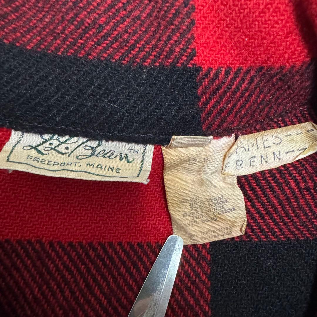 ☆【美品】80s USA製 L.L.Bean バッファローチェック TALON☆