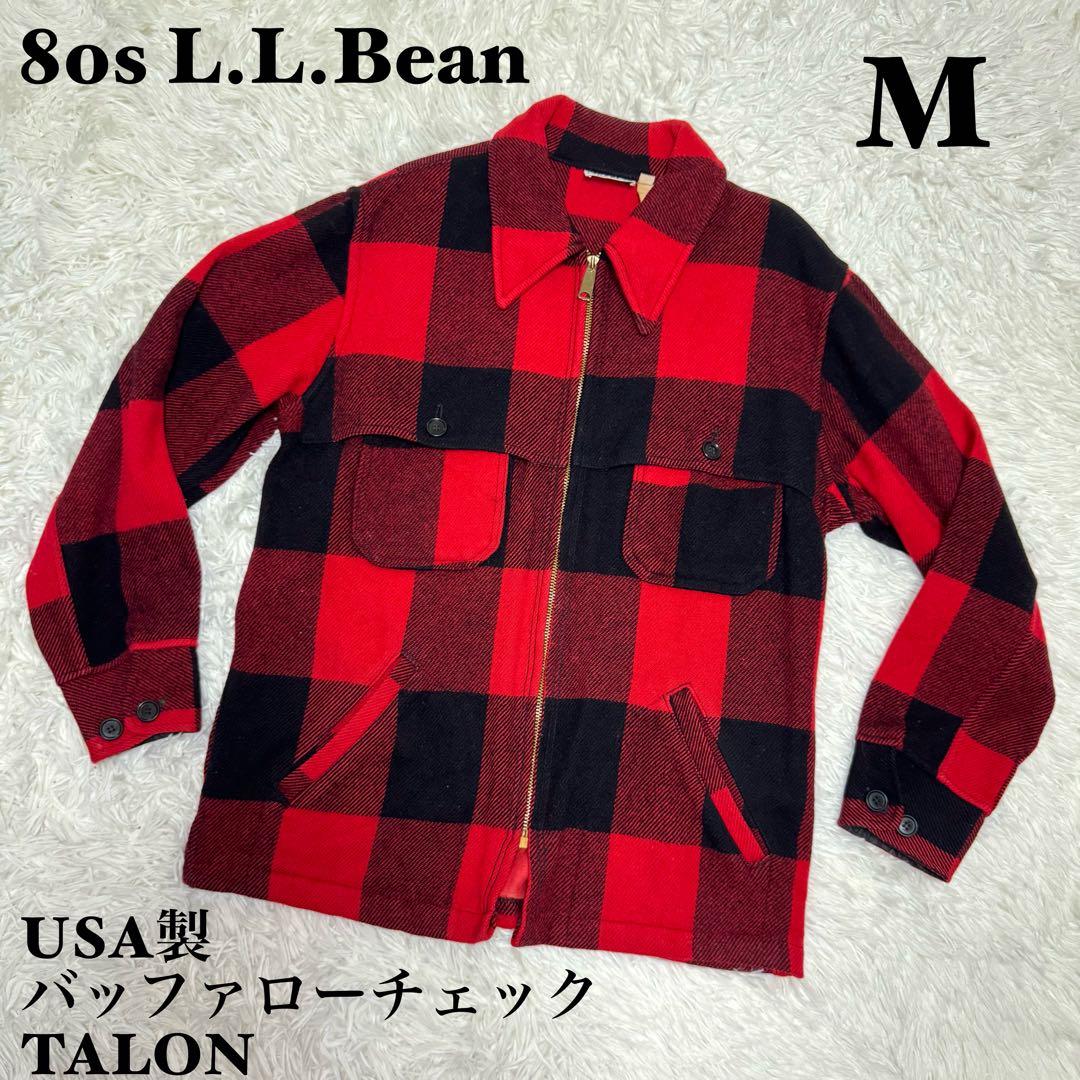 ☆【美品】80s USA製 L.L.Bean バッファローチェック TALON☆