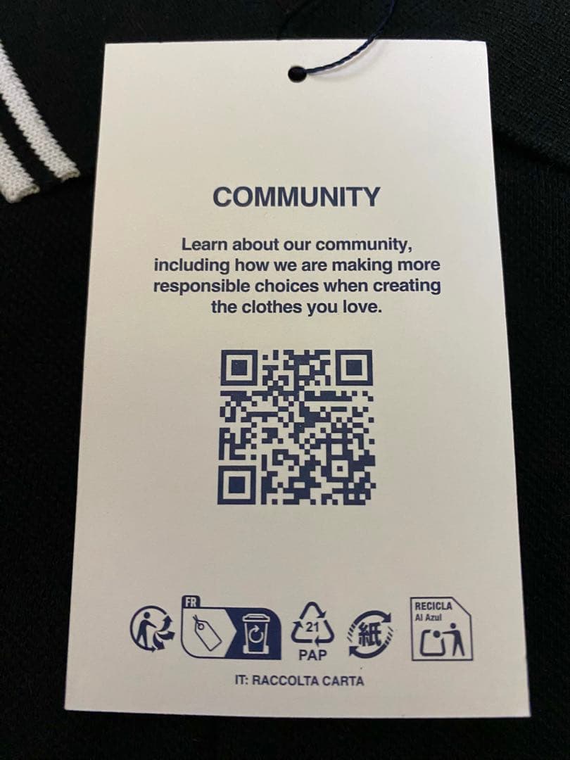 フレッドペリー　半袖ポロシャツ　ブラック　L