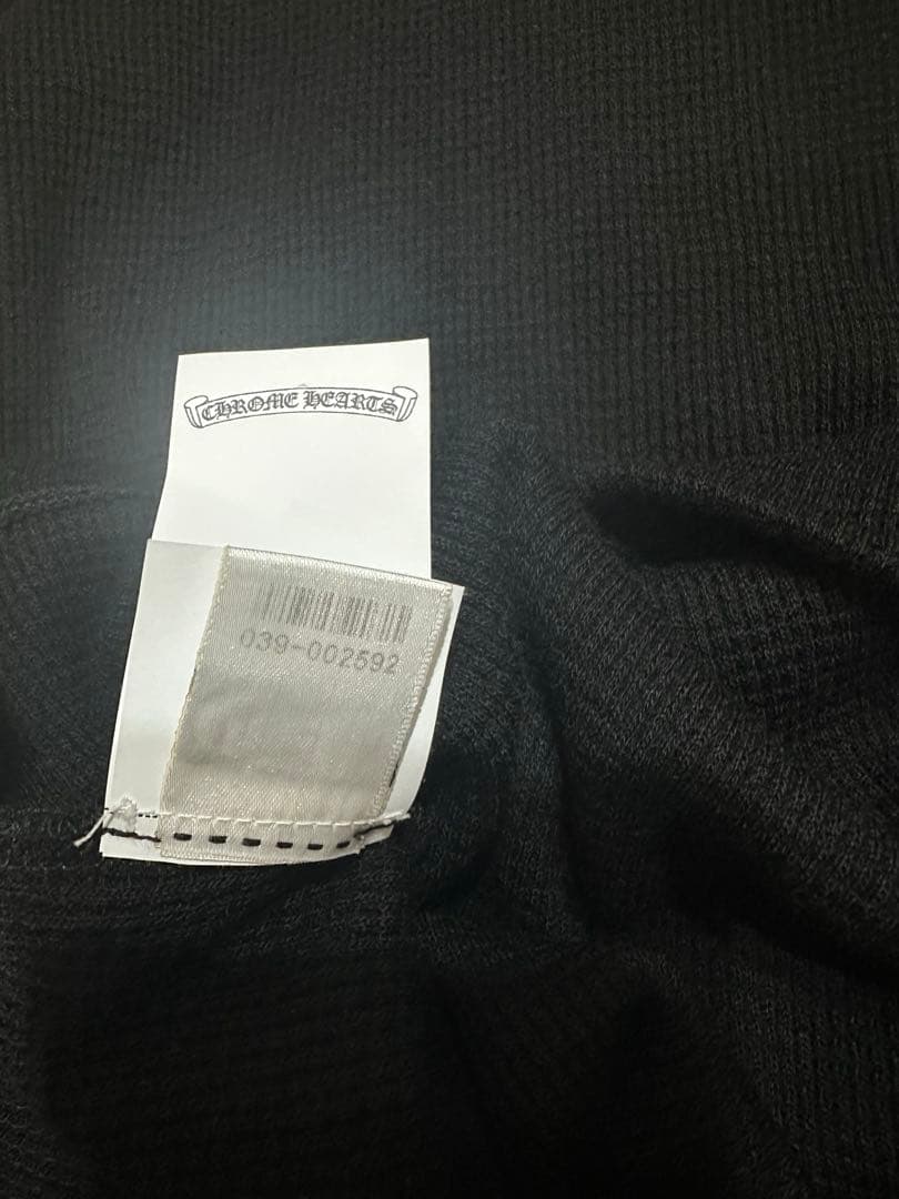 美品クロムハーツ Y NOT CHロゴ刺繍サーマルニット長袖カットソー Ｍ