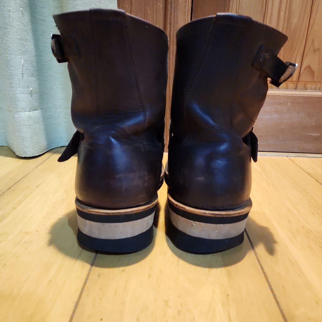 Hawkinsバックル付きダークブラウンエンジニアブーツ26cm