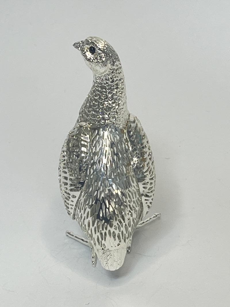 クリストフル リュミエール コレクション 鳥 ウズラ クリストフルシルバー