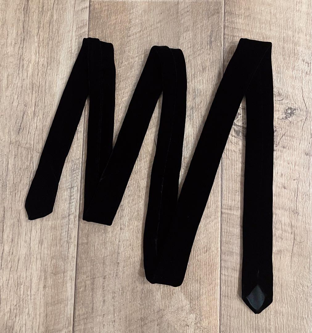 《NUMBER (N)INE》 ナンバーナイン ベロア ネクタイ