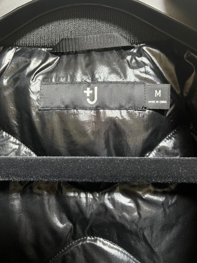 ユニクロ +J ダウンオーバーサイズリブブルゾン ブラック Mサイズ