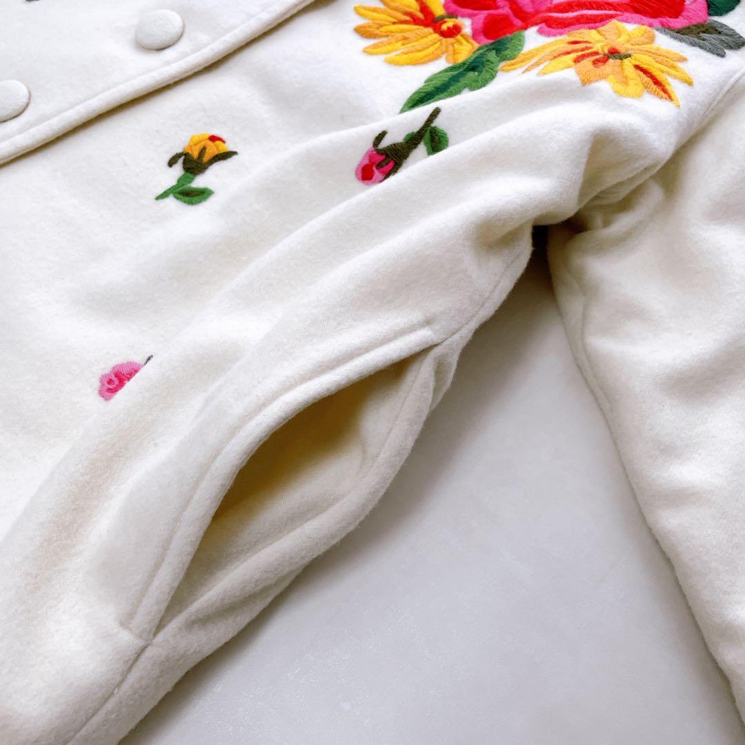 希少美品✨アイエス イッセイミヤケ ツモリチサト 中綿コート 刺繍 花柄 9号