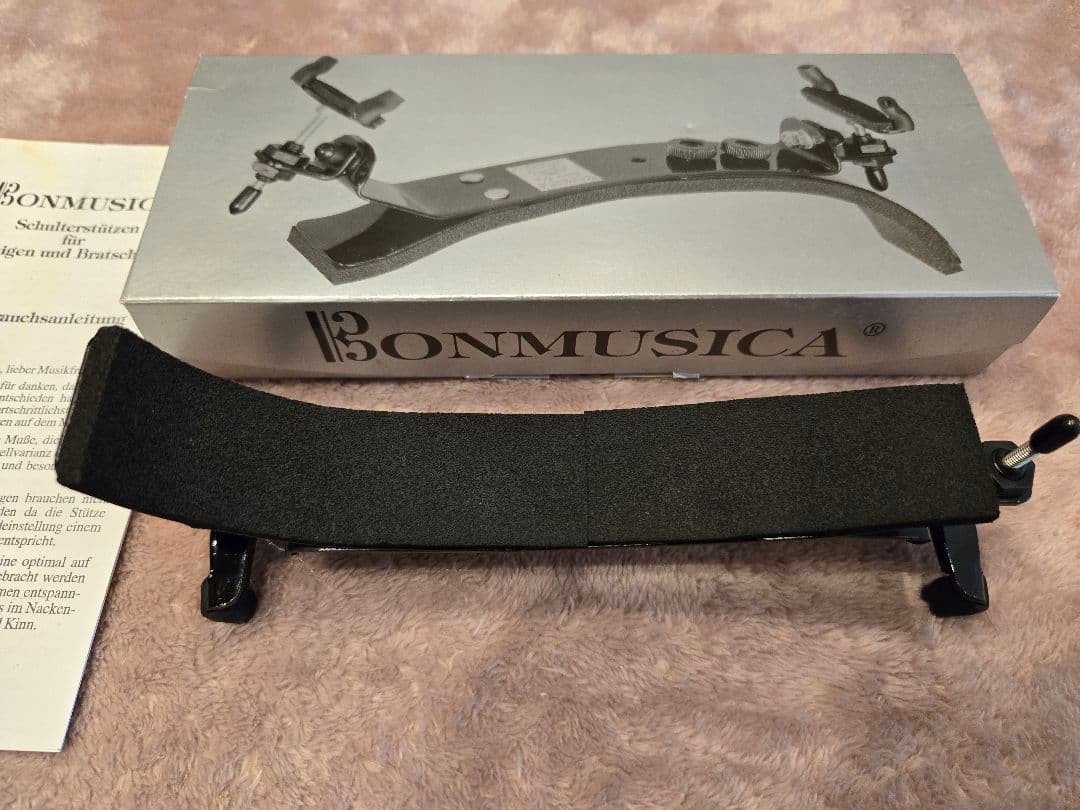 ボンムジカ バイオリン 肩当て 3/4 使用期間短め 美品