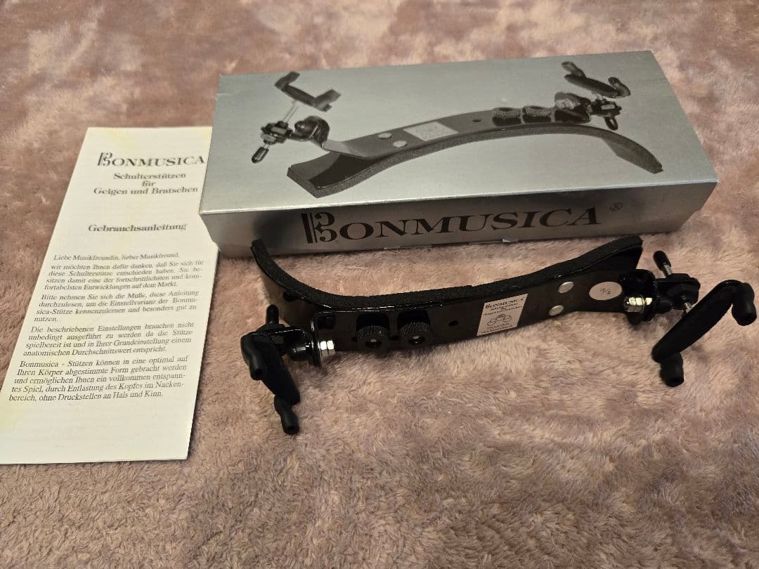 ボンムジカ バイオリン 肩当て 3/4 使用期間短め 美品