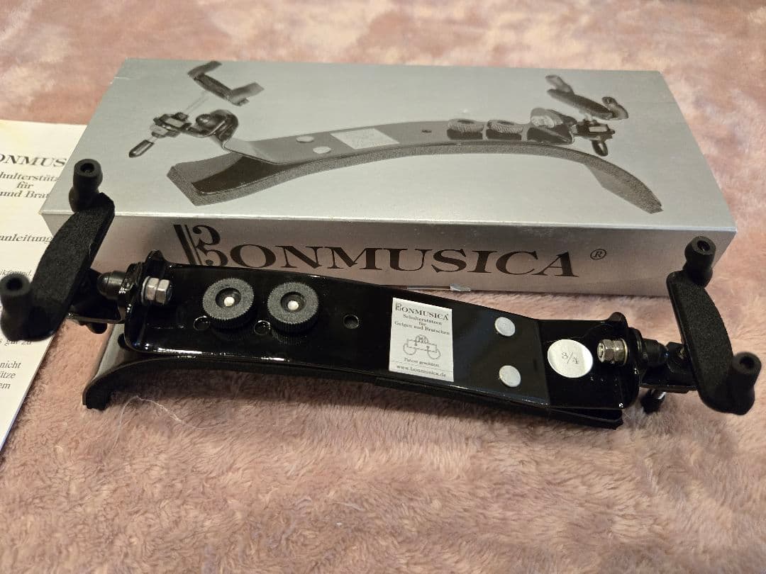 ボンムジカ バイオリン 肩当て 3/4 使用期間短め 美品