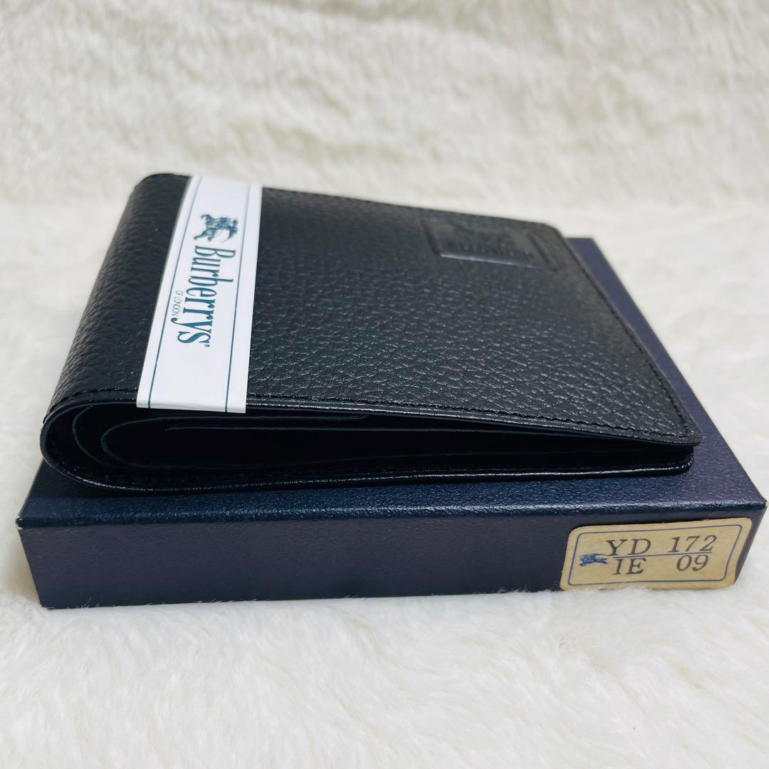 新品未使用　正規品　BURBERRY 折り財布　ノバチェック　ブラック　レザー