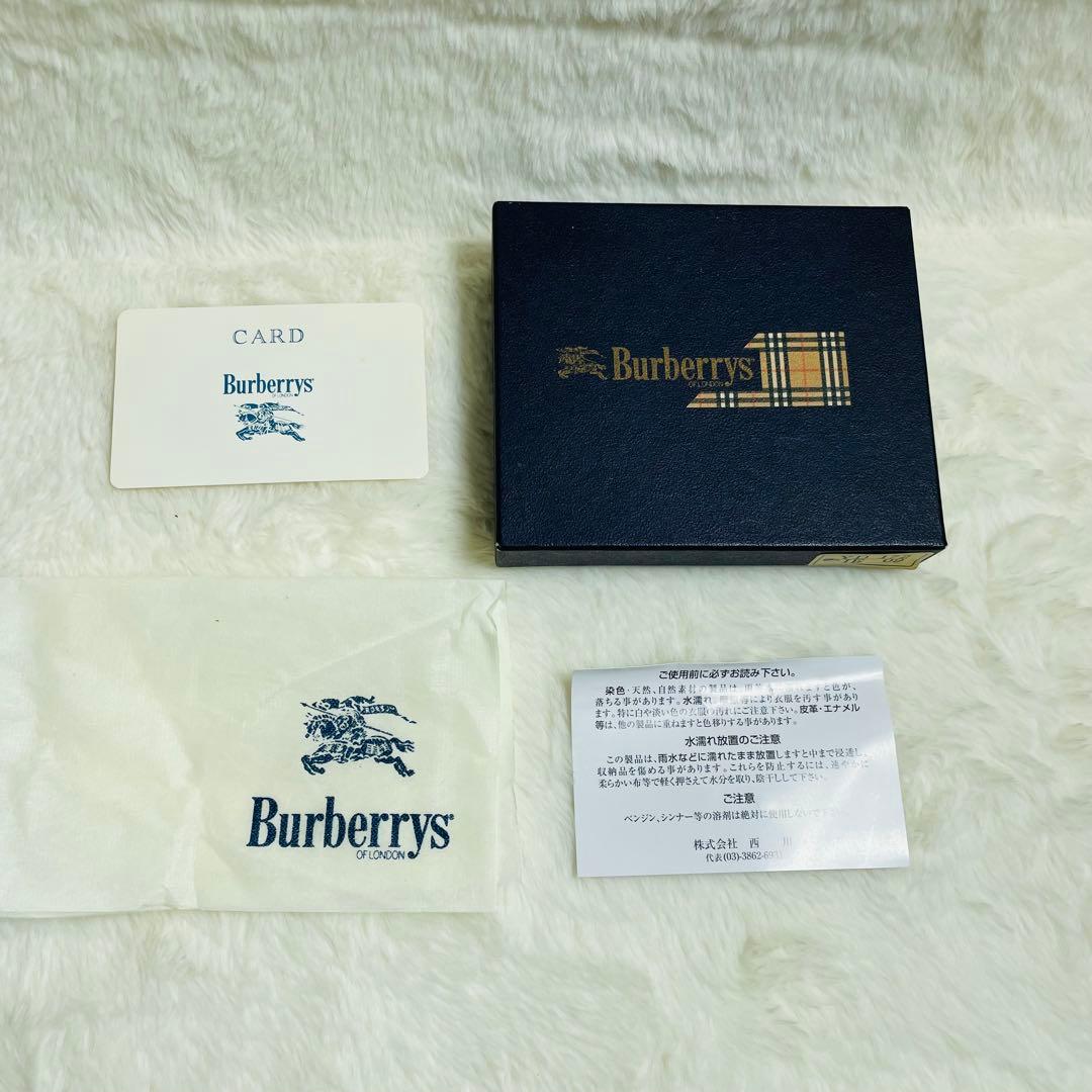 新品未使用　正規品　BURBERRY 折り財布　ノバチェック　ブラック　レザー