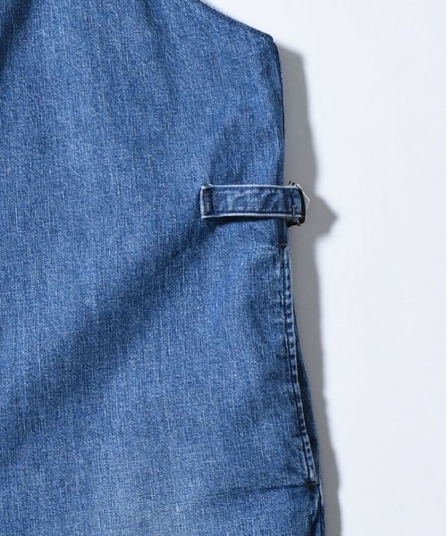 【美品】現行品　デニムオーバーオール ジッパー付き