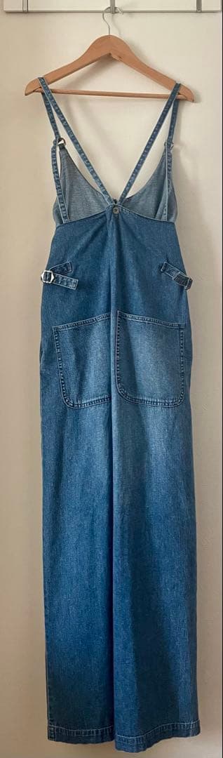 【美品】現行品　デニムオーバーオール ジッパー付き