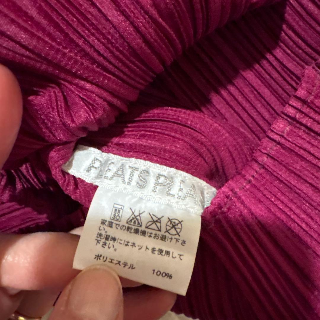 蓮*人様 プリーツプリーズ　長袖　赤紫　サイズ3