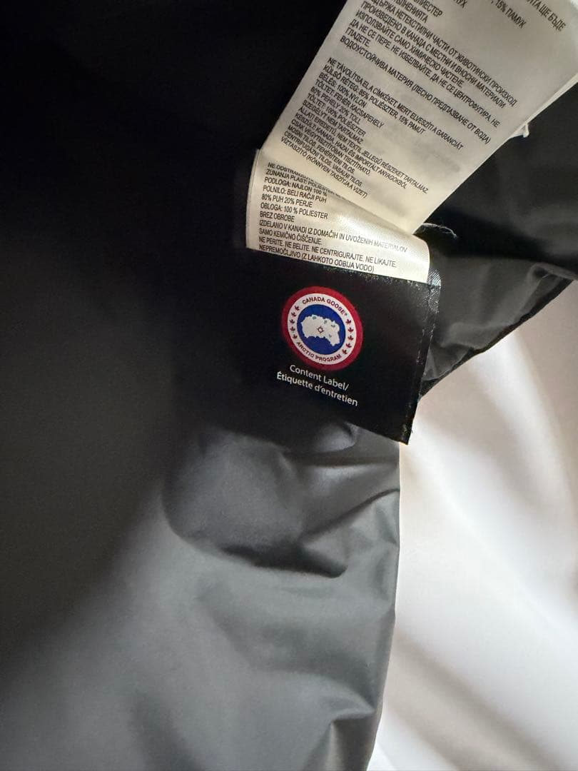 【20回程使用】カナダグース　ダウンベスト　メンズSサイズ　ブラック