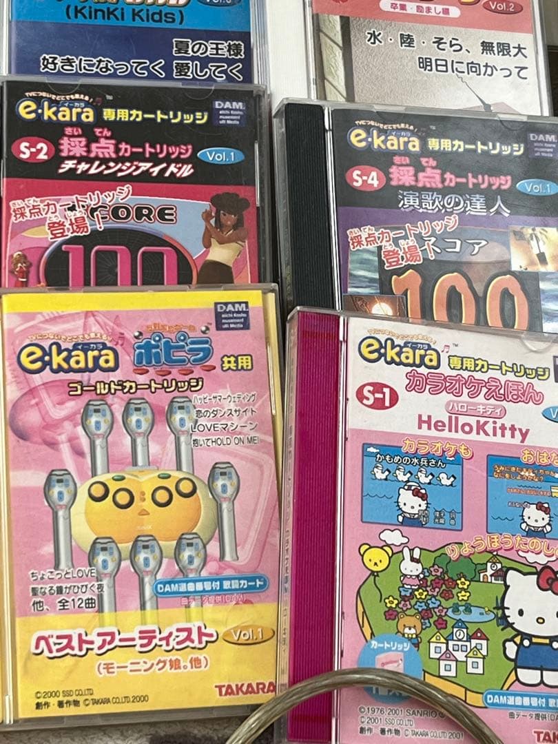 e・karaイーカラ　マイク2本とカートリッジ21個セットで