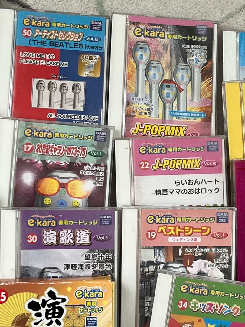 e・karaイーカラ　マイク2本とカートリッジ21個セットで