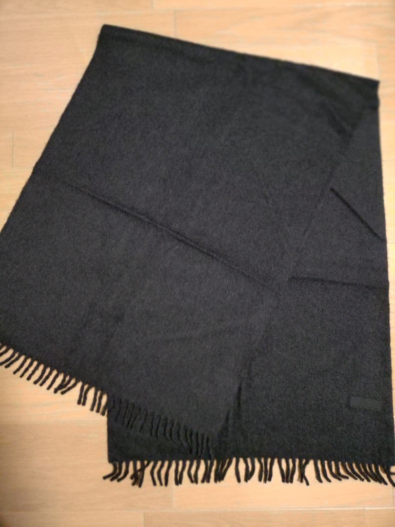 PRADA ウールマフラー チャコール ユニセックス