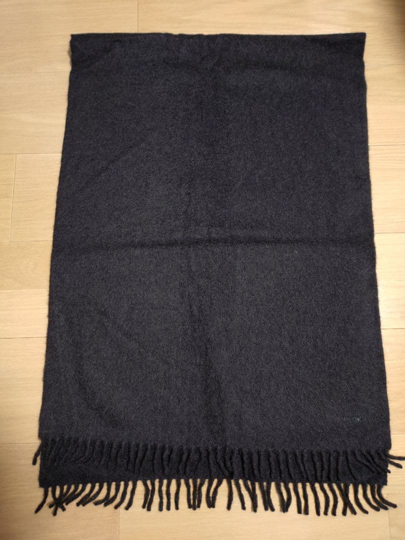 PRADA ウールマフラー チャコール ユニセックス