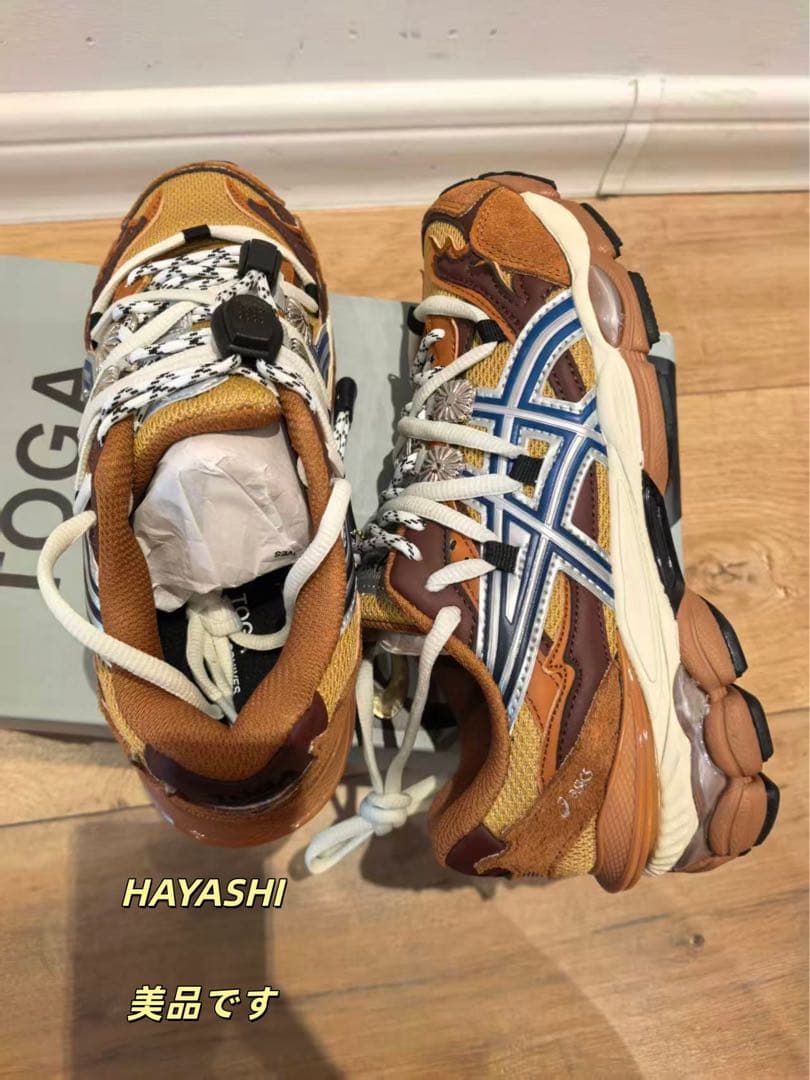 24cm ASICS×TOGA スニーカー Brown 美品