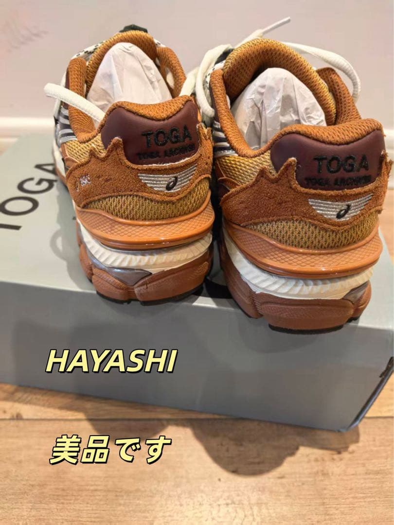 24cm ASICS×TOGA スニーカー Brown 美品