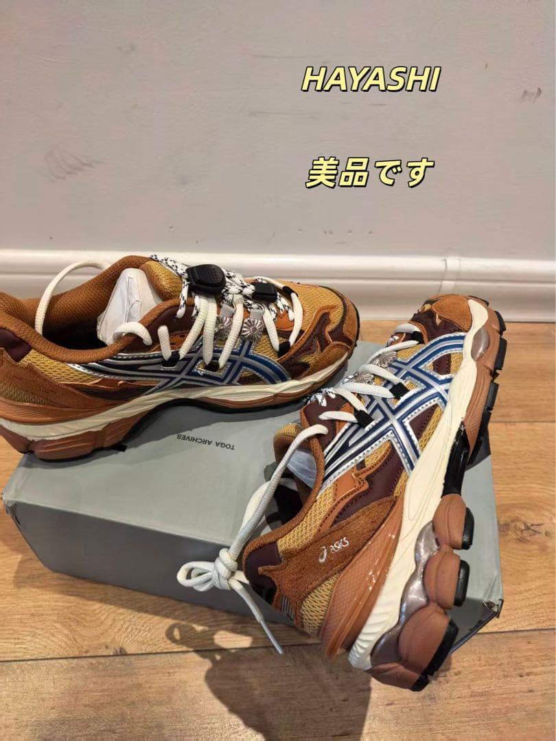 24cm ASICS×TOGA スニーカー Brown 美品