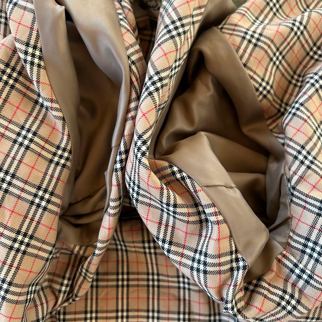 【美品】 バーバリー ハリントンジャケット ベージュ ノバチェック L 90s