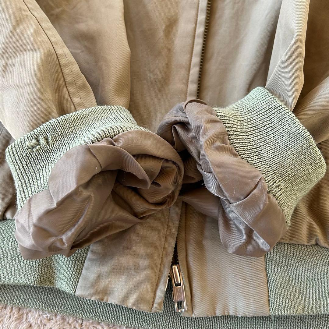 【美品】 バーバリー ハリントンジャケット ベージュ ノバチェック L 90s