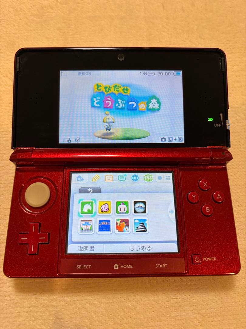 値下げ⚠️24時間発送 レッド ニンテンドー3DS 本体 + ゲームソフト 訳あり