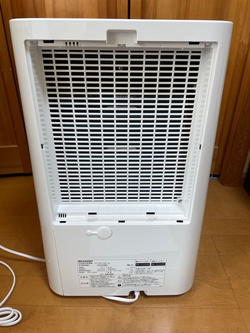 シャープ 除湿機 兼 空気清浄機 ホワイト CV-EF120-W/2024年製