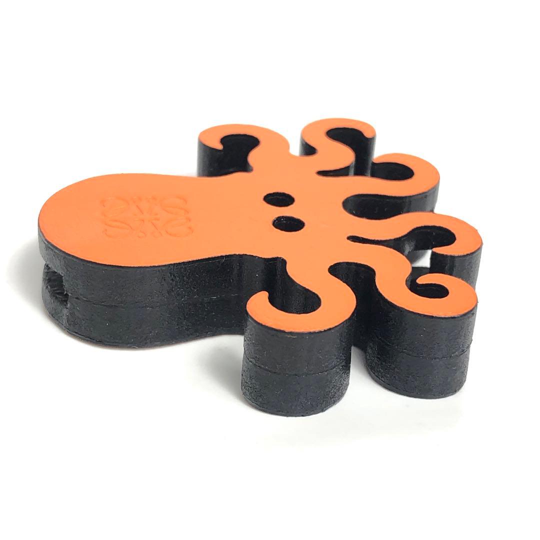 【ほぼ未使用】LOEWE ロエベ オクトパス ダイス チャーム レザー タコ