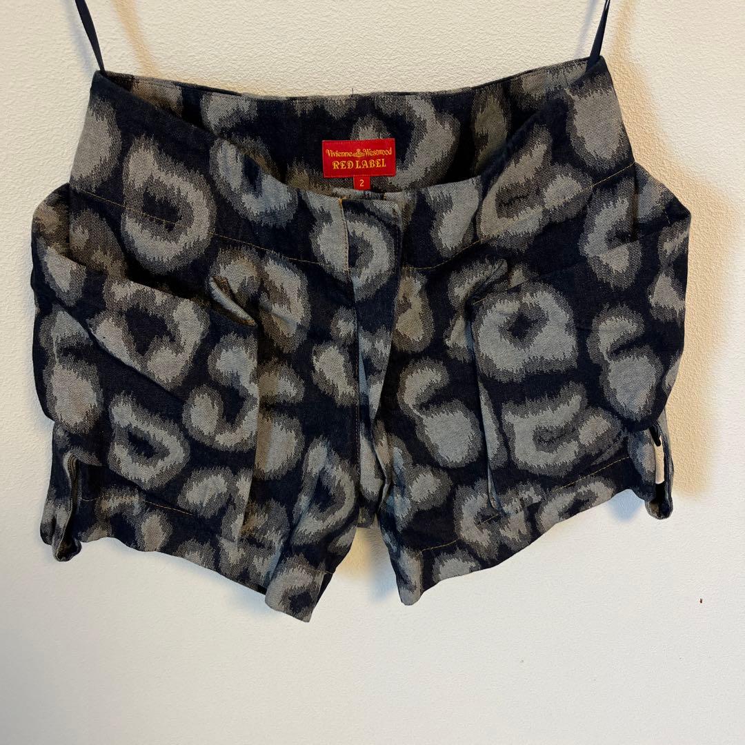 ヴィヴィアンウエストウッド ヒョウ柄 ショートパンツ　M デニム