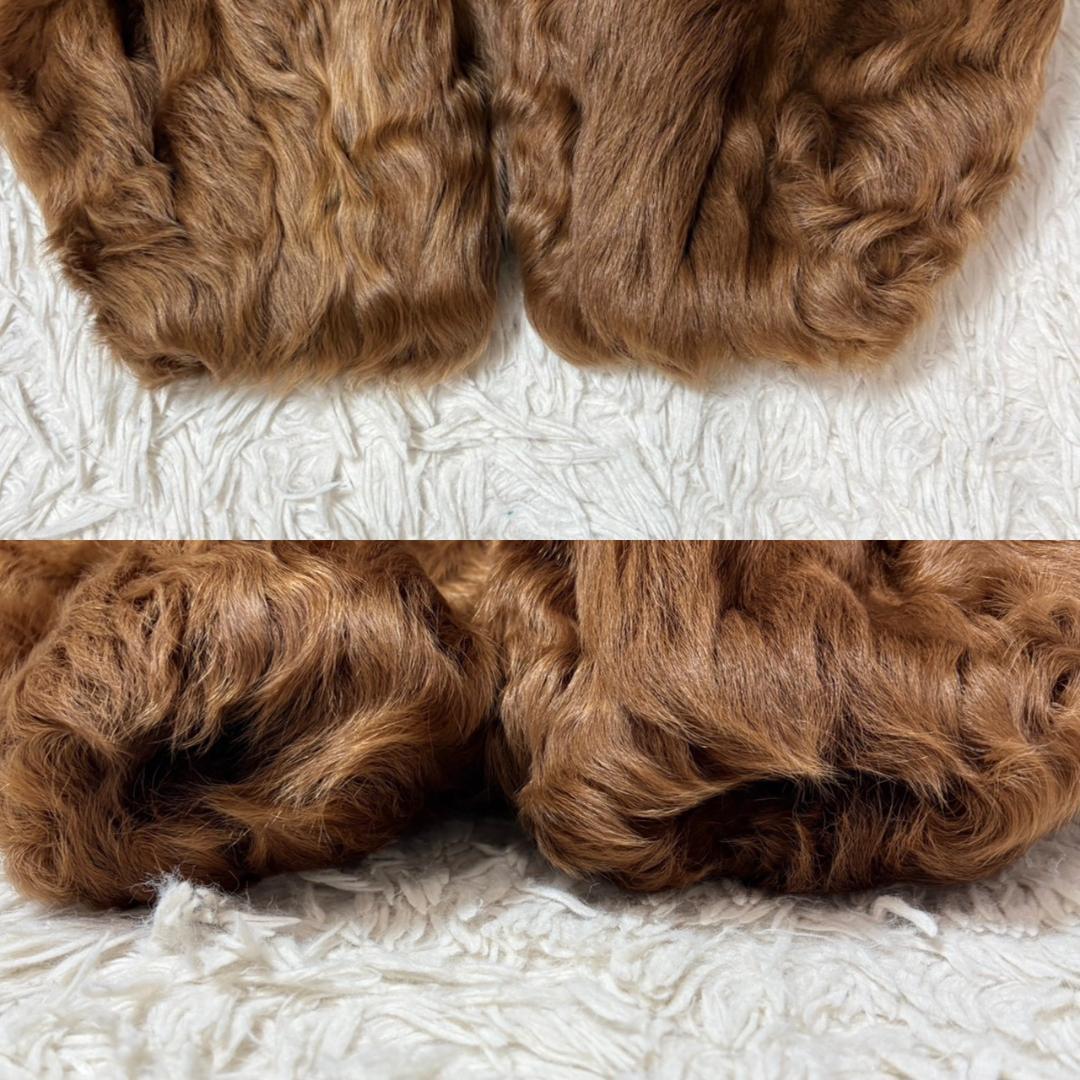 ラム　羊　リアルファー　トリカラー　マルチカラー　ラムファー（羊毛皮）コート