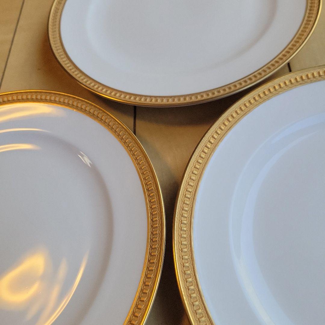 大倉陶園❸クラウンエンボス　デザート皿　3枚