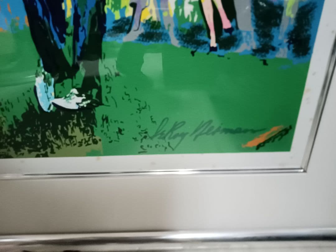 ち*6様 Leroy Neiman オーガスタ ゴルフ シルクスクリーン