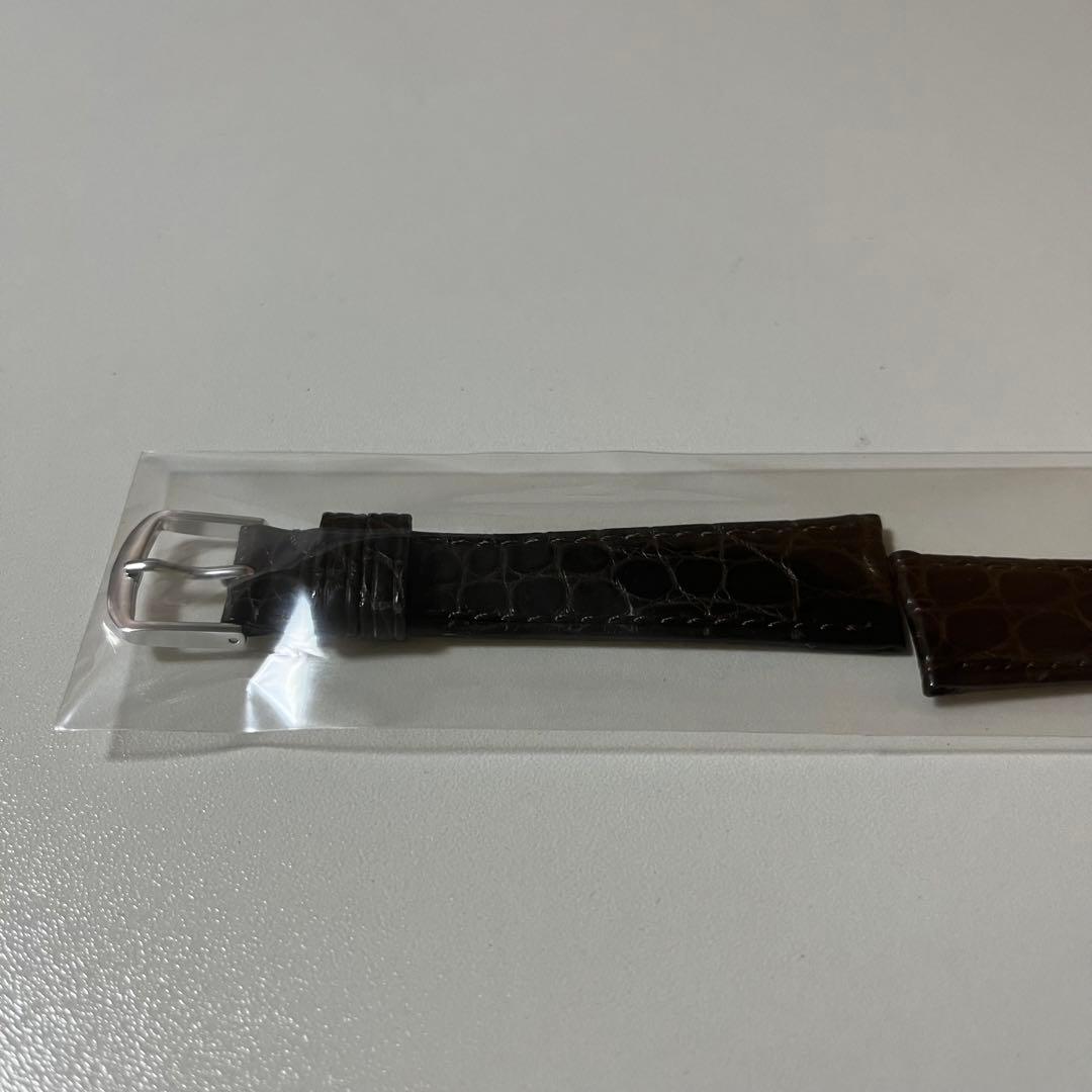 松下庵　18-14玉斑クロコダイルベルト　ダークブラウン　新品未使用品