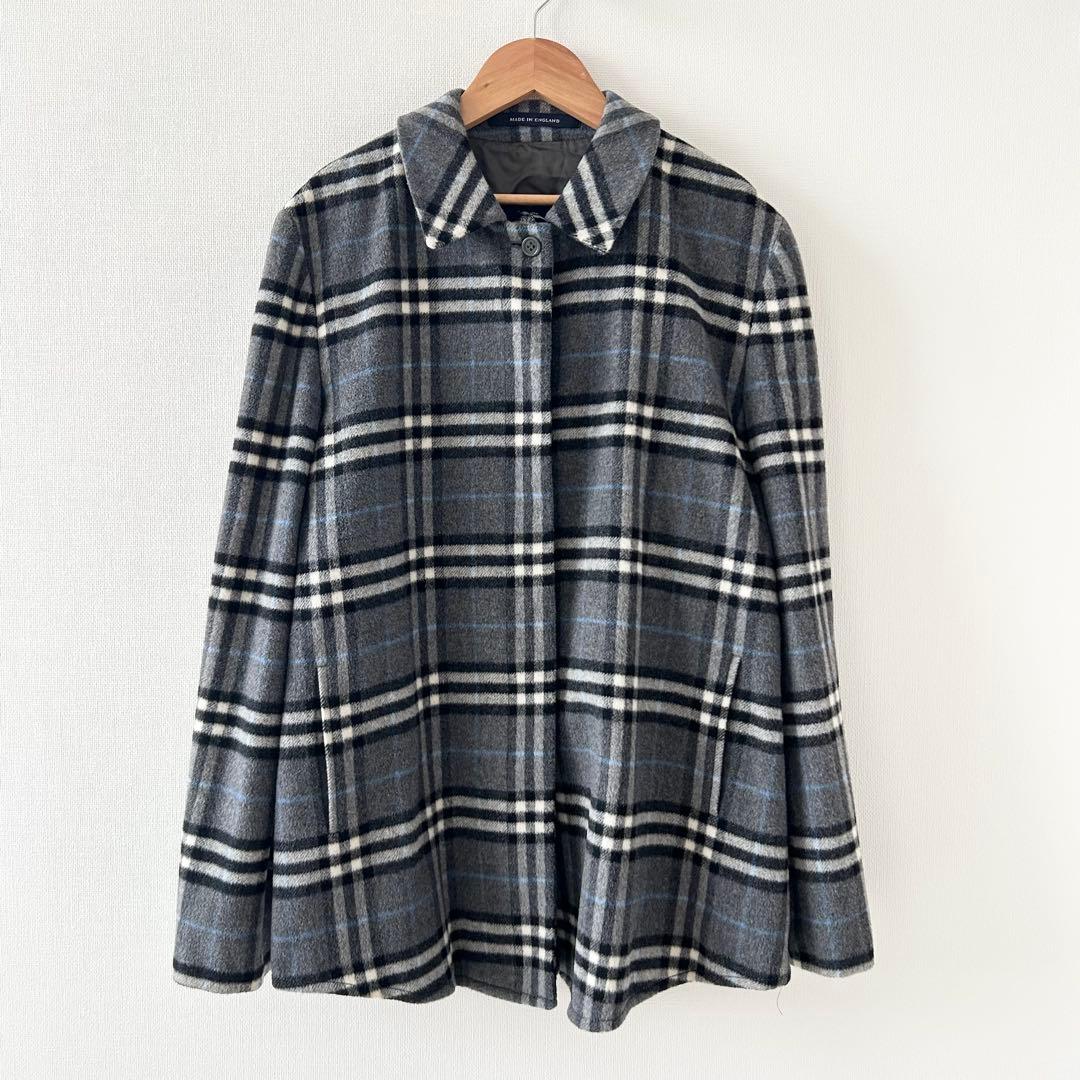 美品✨BURBERRY LONDON ジャケットコート　ダブルフェイス　グレー
