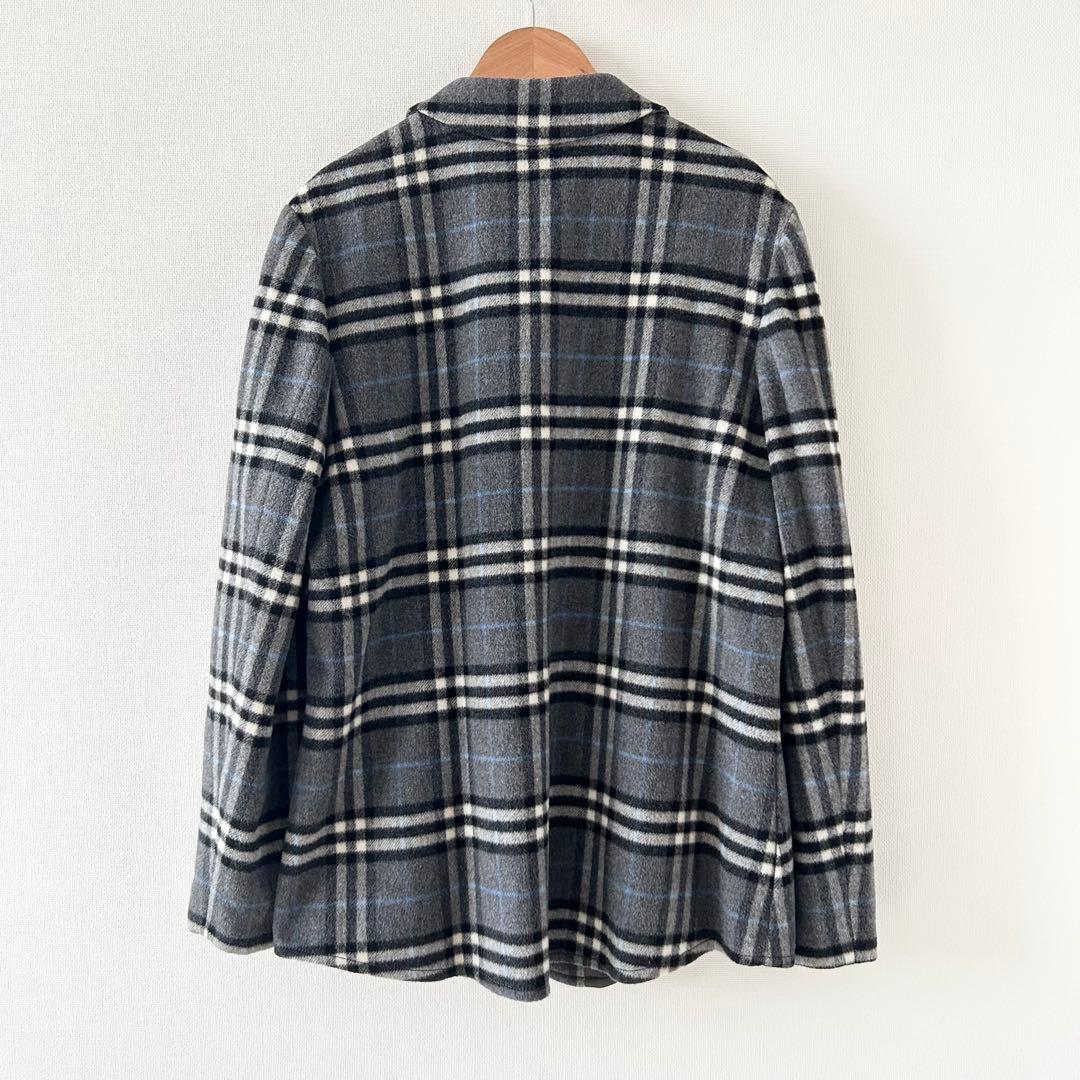 美品✨BURBERRY LONDON ジャケットコート　ダブルフェイス　グレー