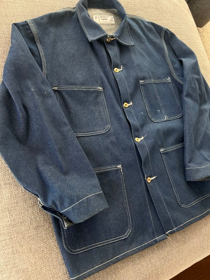 90s UNIVERSAL OVERALL USA製 デニムカバーオール 42