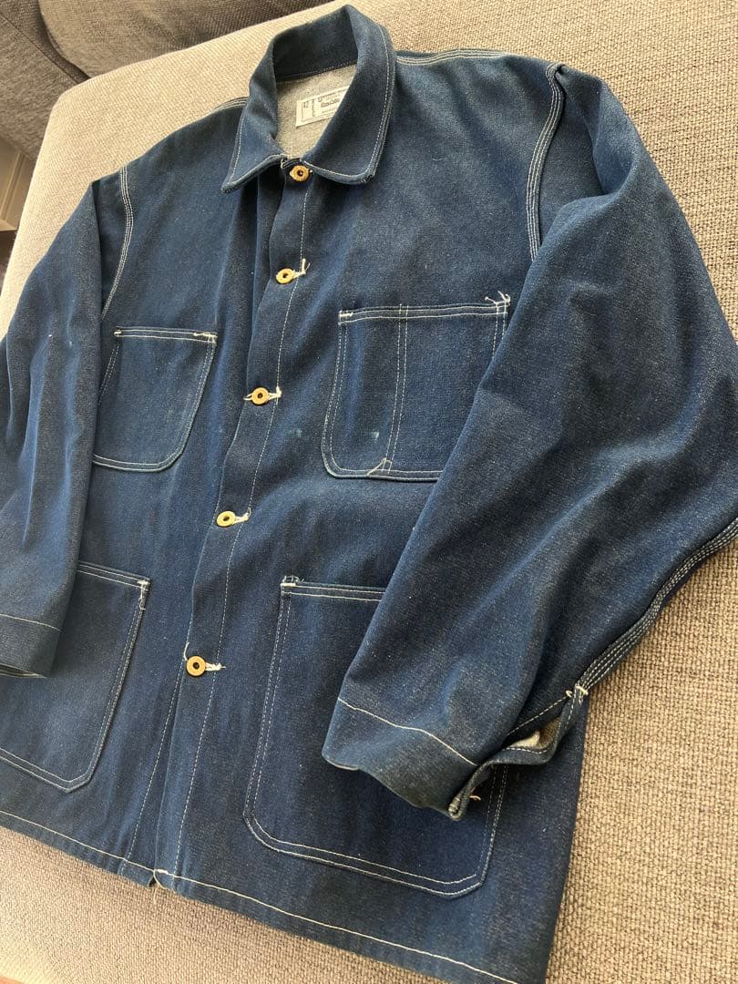 90s UNIVERSAL OVERALL USA製 デニムカバーオール 42