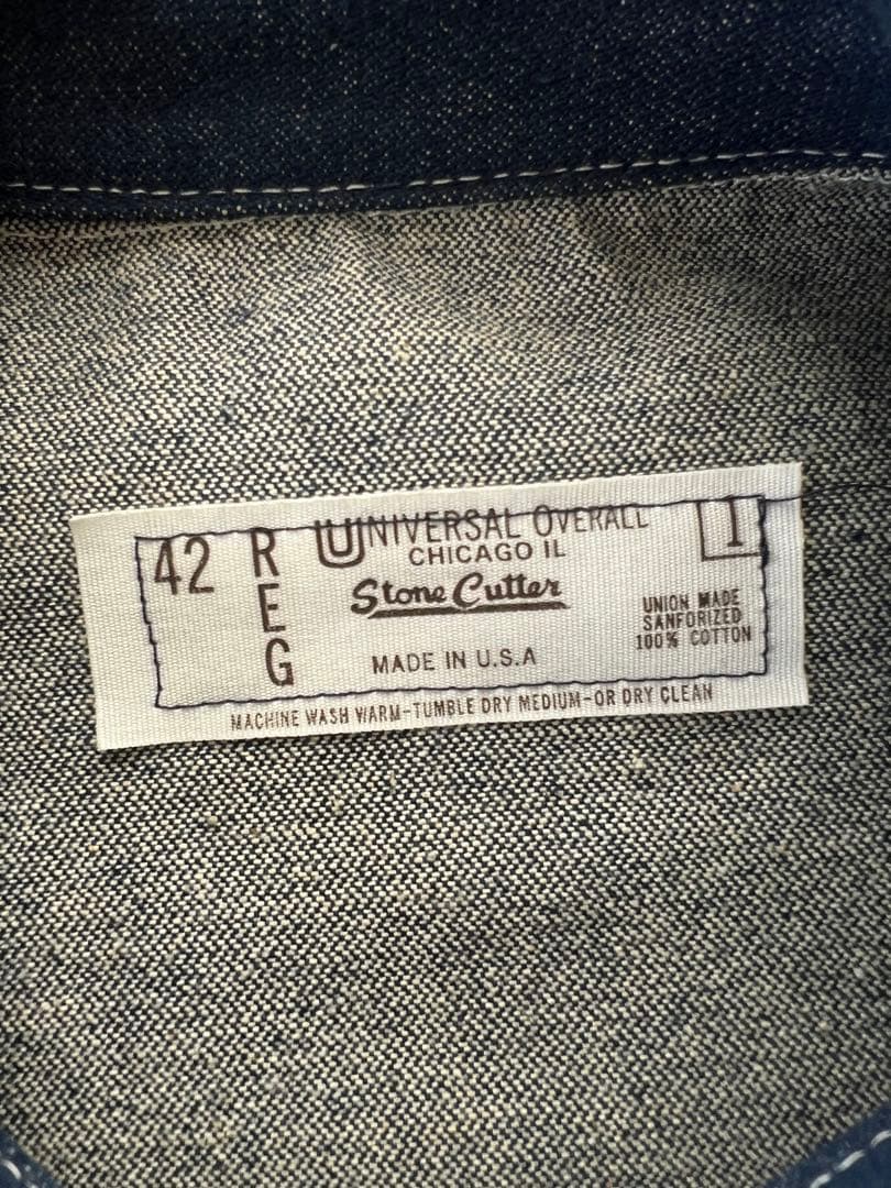 90s UNIVERSAL OVERALL USA製 デニムカバーオール 42