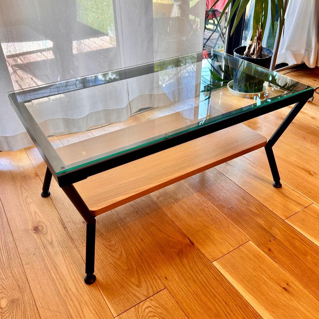 美品 フランフラン　コーヒーテーブル　ガラステーブル
