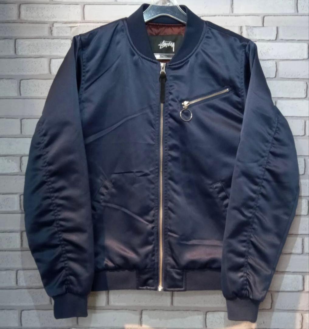 a*e様 Stussy MA-1 ジャケット ネイビー