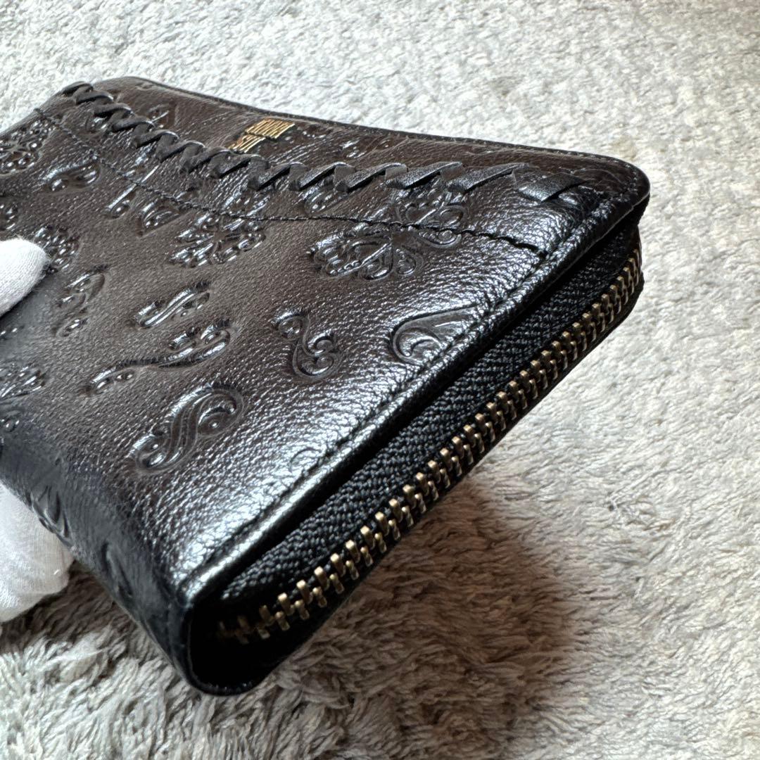 【未使用】ANNA SUI アナスイ 長財布 ラウンドファスナー ブラック