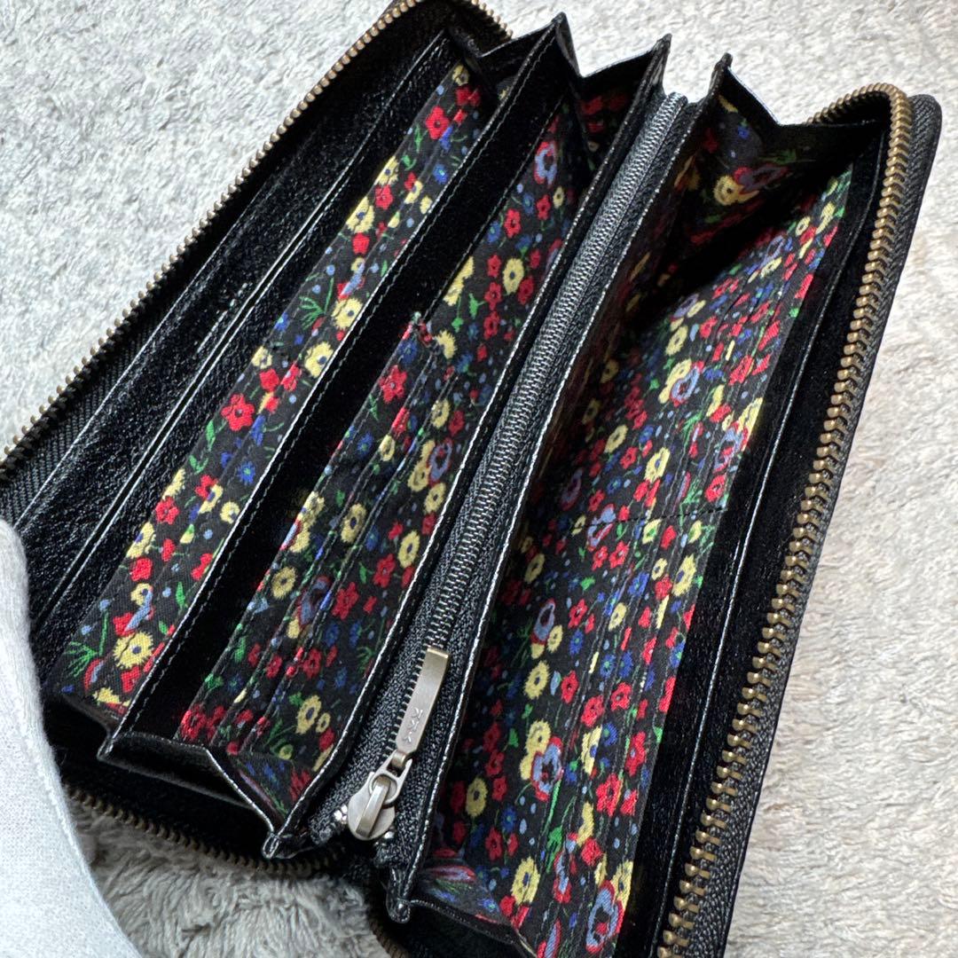 【未使用】ANNA SUI アナスイ 長財布 ラウンドファスナー ブラック
