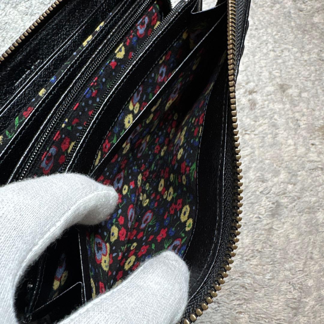 【未使用】ANNA SUI アナスイ 長財布 ラウンドファスナー ブラック